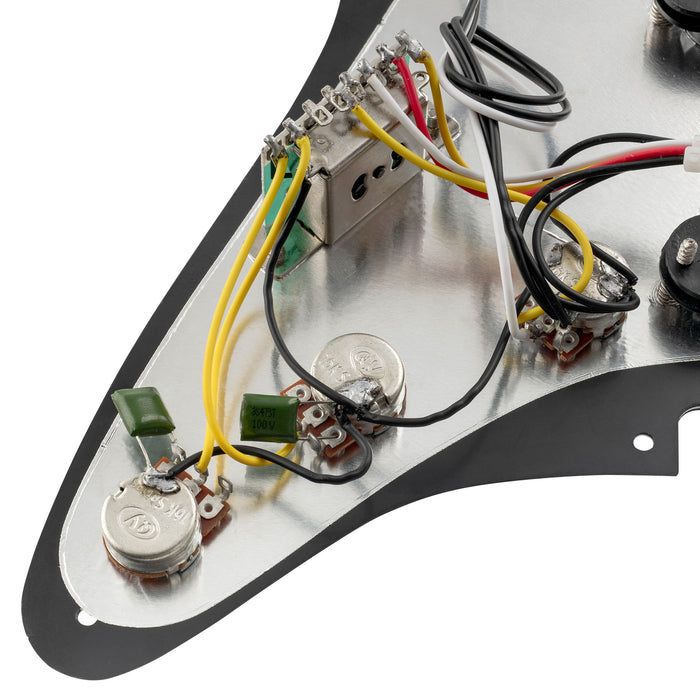 Musiclily Basic Pre-cablato Loaded Standard ST-SSS Battipenna con pickup single coil con magnete in ceramica per chitarra elettrica stile Strat