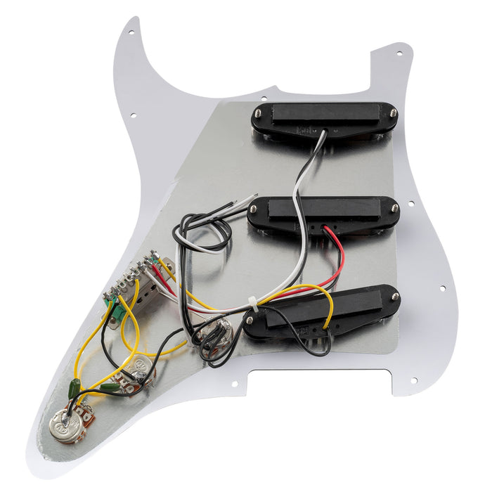 Musiclily Basic Pre-cablato Loaded Standard ST-SSS Battipenna con pickup single coil con magnete in ceramica per chitarra elettrica stile Strat