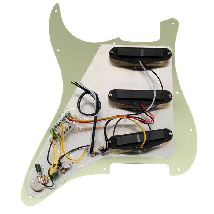 Musiclily Basic Pre-wired Loaded Standard ST-SSS Pickguard with Ceramic Magnet Single Coil Pickups Set for Strat Style Electric Guitar