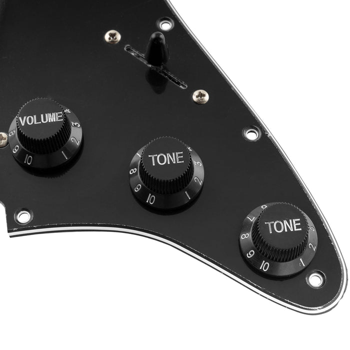 musiclily basic pre wired loaded standard st sss pickguard with ceramic magnet single coil pickups set for strat style electric guitar m276p details
