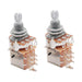 musiclily basic 250k 500k metric coarse 18 spline split shaft pots push pull audio linear taper potentiometers for electric guitar bass m067 2
