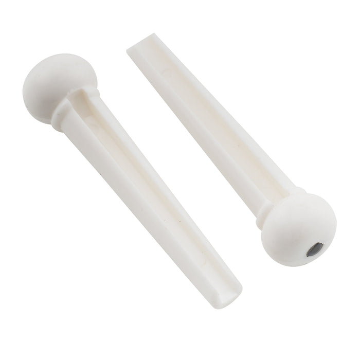 detail of musiclily basic plastic acoustic guitar bridge pins m133 6p