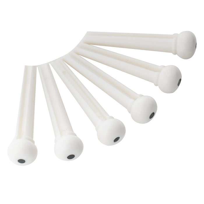 musiclily basic plastic acoustic guitar bridge pins m133 6p details