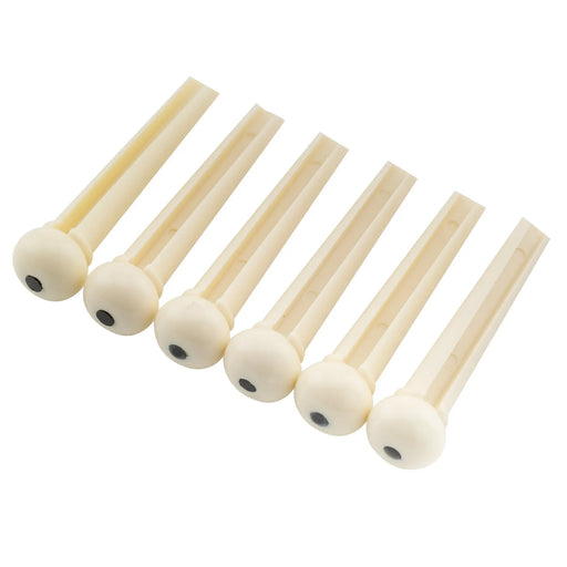 musiclily basic plastic acoustic guitar bridge pins m133 6p, 6 pcs