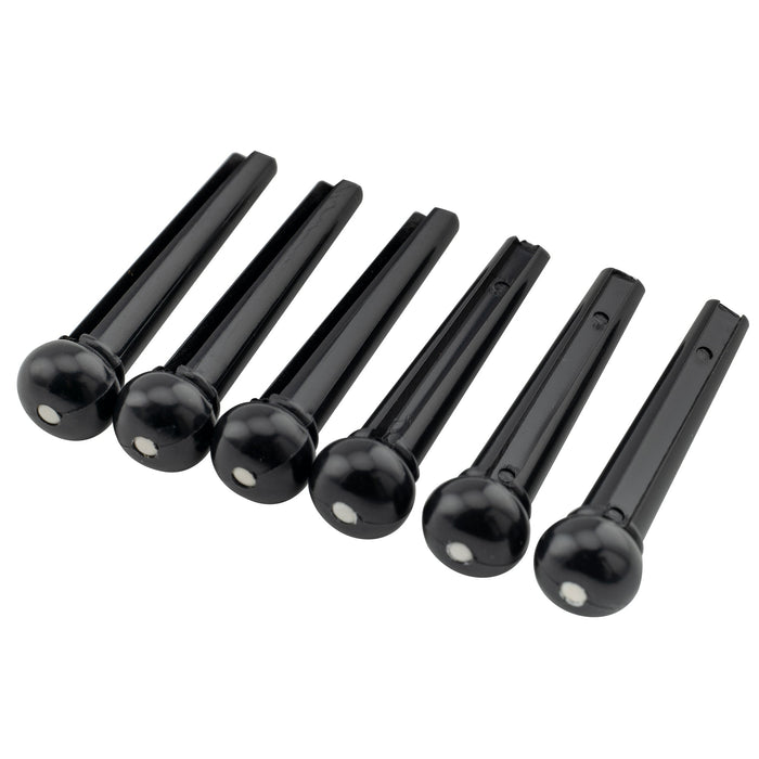 musiclily basic plastic acoustic guitar bridge pins m133 6p, 6 pcs