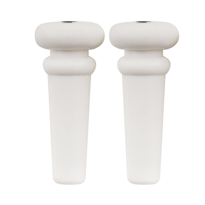 Musiclily Basic プラスチック製 アコースティックギター用エンドピン ブラック/ホワイトドット(2本セット)