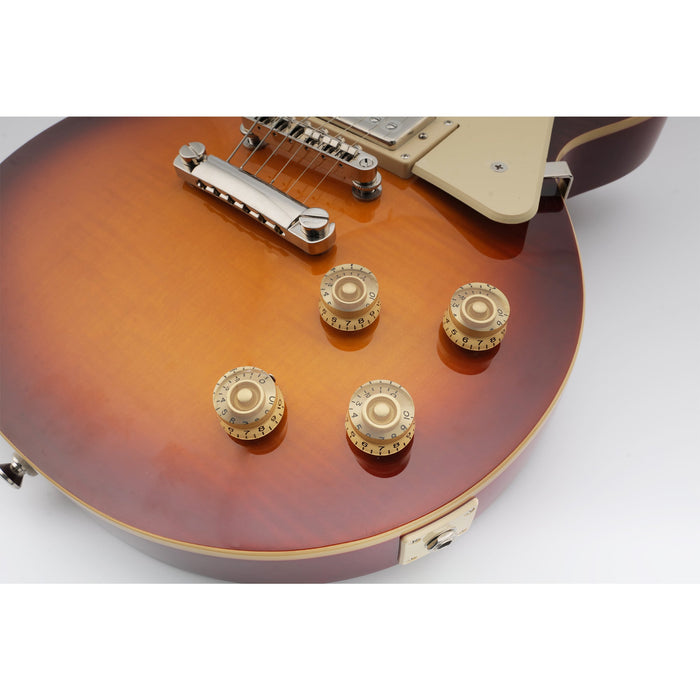 Musiclily Basic Metric Grob 18-Zähnchen Gitarrenknöpfe Ton, Lautstärke, Geschwindigkeitsreglerknöpfe für Epiphone LP SG Stil Elektrogitarre, Set von 4
