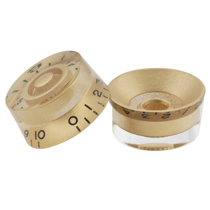 Musiclily Basic Metric Grob 18-Zähnchen Gitarrenknöpfe Ton, Lautstärke, Geschwindigkeitsreglerknöpfe für Epiphone LP SG Stil Elektrogitarre, Set von 4
