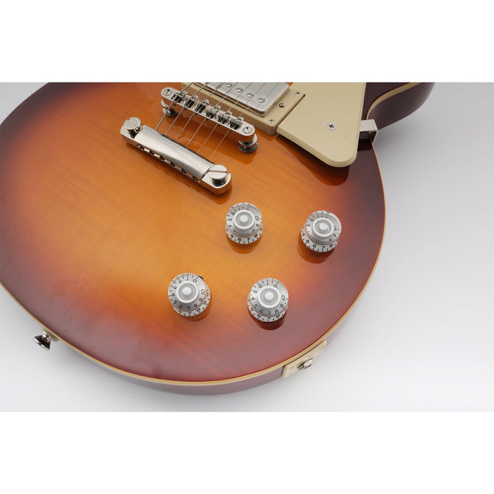 Musiclily Basic Metric Grob 18-Zähnchen Gitarrenknöpfe Ton, Lautstärke, Geschwindigkeitsreglerknöpfe für Epiphone LP SG Stil Elektrogitarre, Set von 4