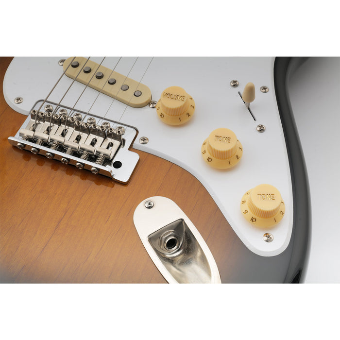 Perillas de control Musiclily Basic Coarse de 18 estrías para guitarra eléctrica estilo Strat importada, 2T+1V