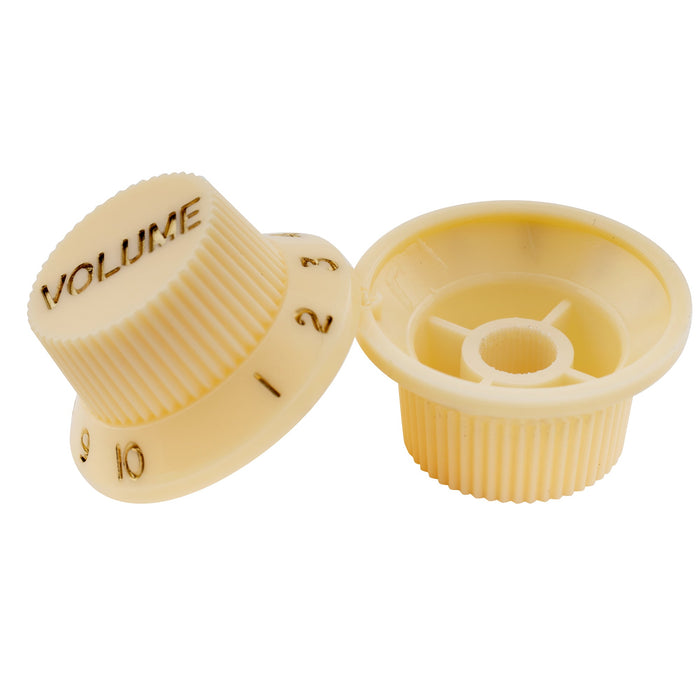 Perillas de control Musiclily Basic Coarse de 18 estrías para guitarra eléctrica estilo Strat importada, 2T+1V