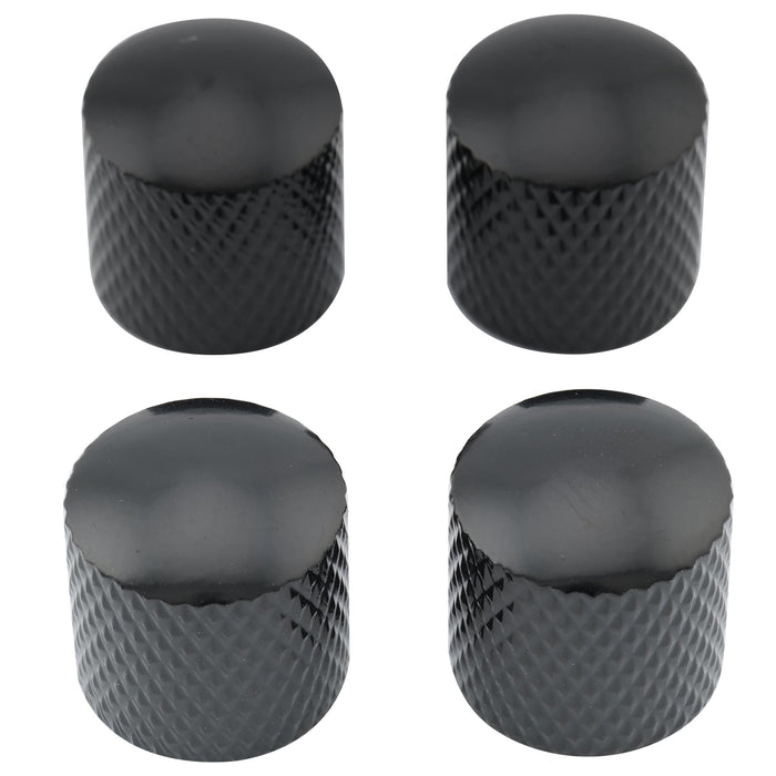 musiclily basic coarse 18 splines steel dome control knobs for squier tele style electric guitar bass 18 18mm m151 4p, 4 pcs
