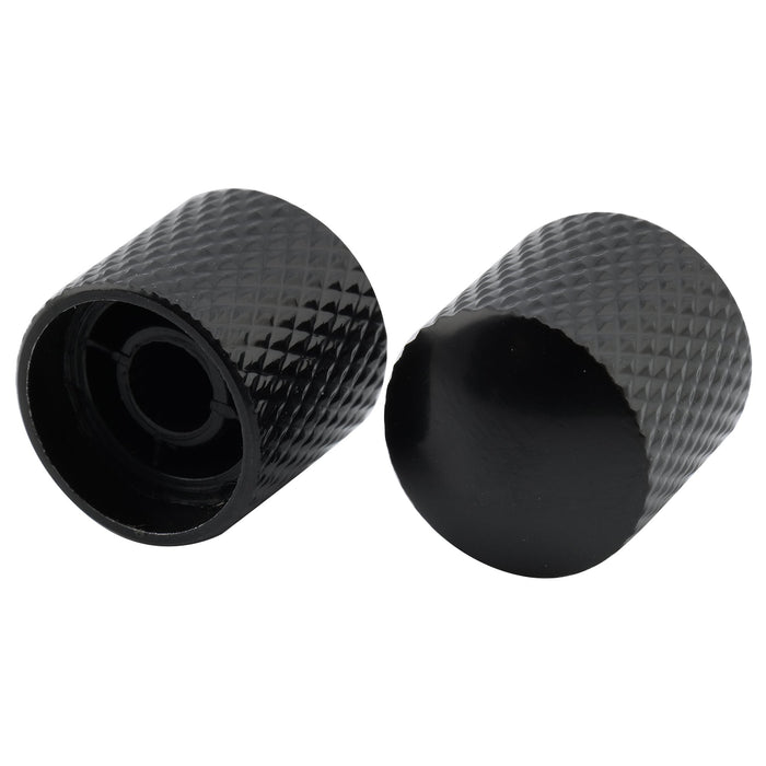 Perillas de control Musiclily Basic Coarse de 18 estrías de acero para guitarra eléctrica Squier estilo Tele (18 x 18 mm, juego de 4)