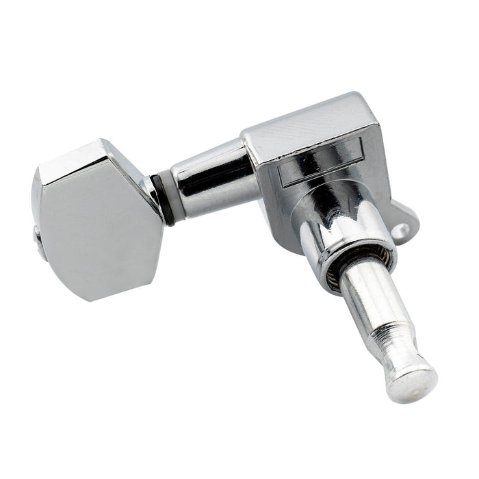 Musiclily Basic R15A Singolo Rapporto 15:1 Testata Macchina Intera Sigillata per Accordatura Lato Basso con Pulsante Esagonale Grande per Chitarra Acustica Elettrica