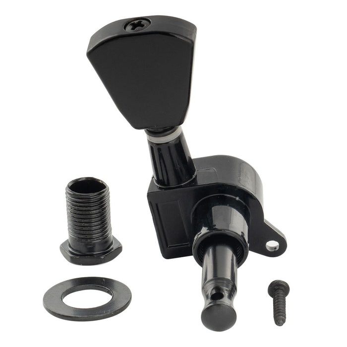 Musiclily Basic R15A Single 15:1 Ratio Full Sealed Machine Head Treble Side Tuner Tuning Peg Key with Keystone Button for Acoustic Electric Guitar