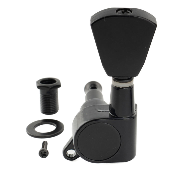 Musiclily Basic R15A Single 15:1 Ratio Full Sealed Machine Head Treble Side Tuner Tuning Peg Key with Keystone Button for Acoustic Electric Guitar