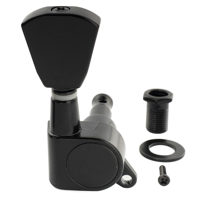 Musiclily Basic R15A Single 15:1 Ratio Full Sealed Machine Head Bass Side Tuner Tuning Peg Key with Keystone Button for Acoustic Electric Guitar