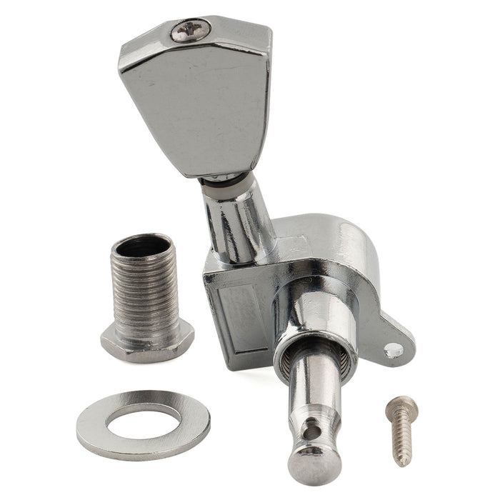 Musiclily Basic R15A Single 15:1 Ratio Full Sealed Machine Head Treble Side Tuner Tuning Peg Key with Keystone Button for Acoustic Electric Guitar