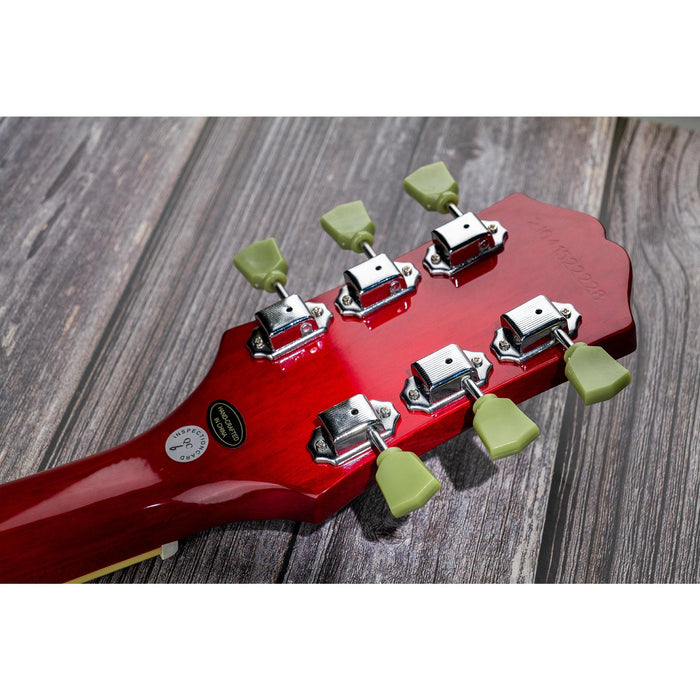 Musiclily Basic R15A 3R3L 15:1比率 半密閉ヴィンテージスタイルペグ チューナー ヘッド キー ケンタッキー型ボタン付き アコースティック/エレキギター用