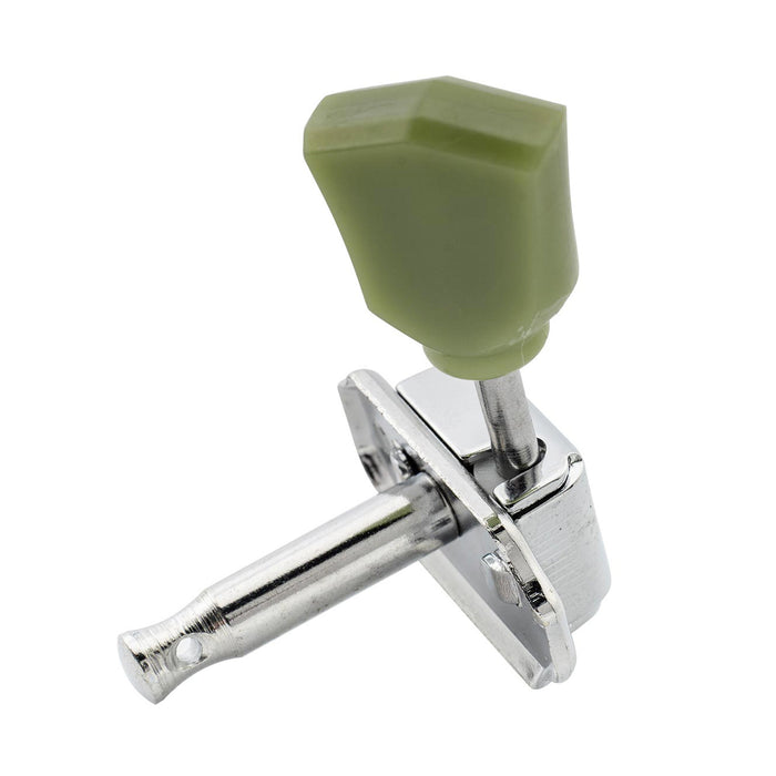 Musiclily Basic R15A 3R3L 15:1比率 半密閉ヴィンテージスタイルペグ チューナー ヘッド キー ケンタッキー型ボタン付き アコースティック/エレキギター用