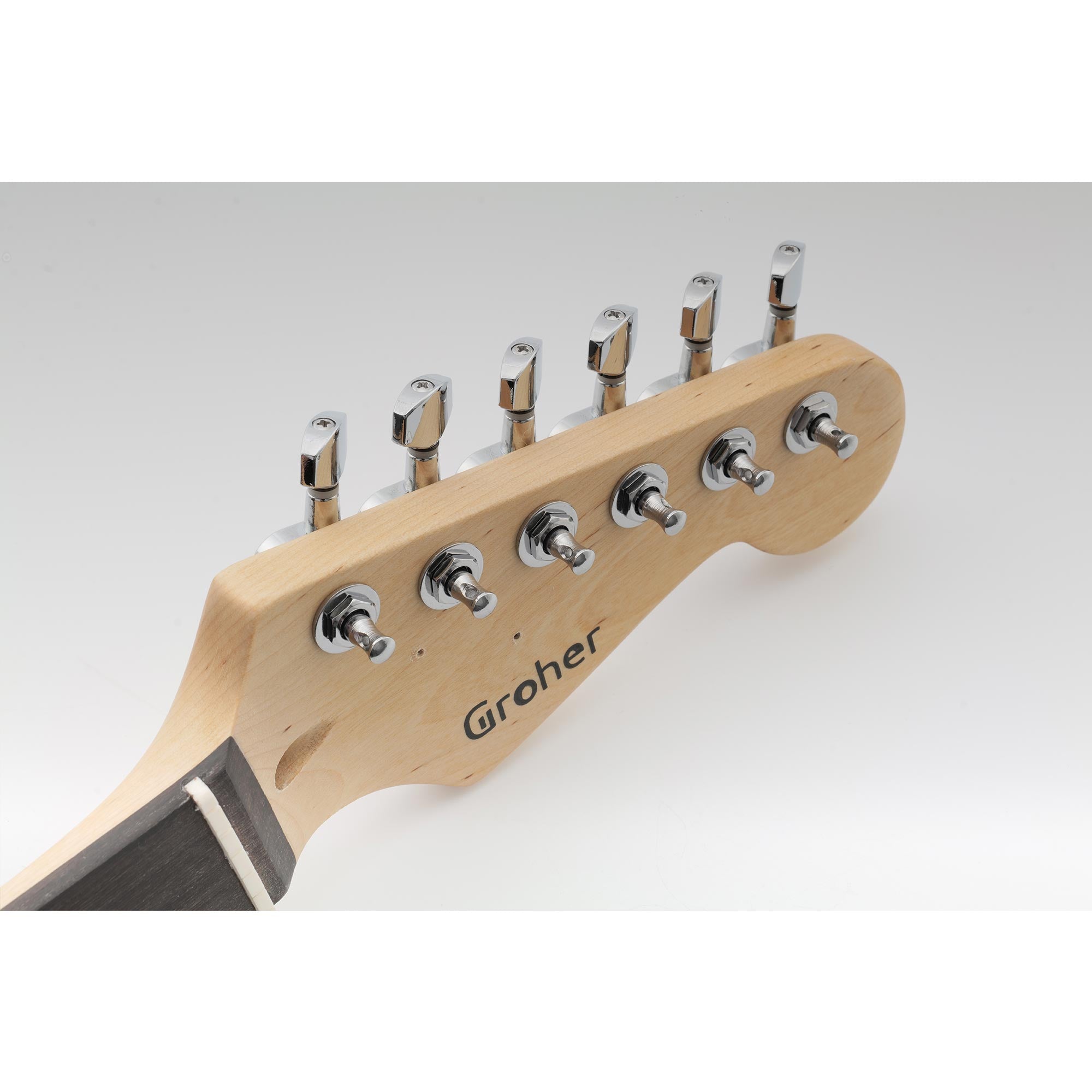 Musiclily Basic R15A 6-in-line Set Accordatori Sigillati Chiavi Pioli Teste di Macchina per Chitarra Stile Fender Strat Tele