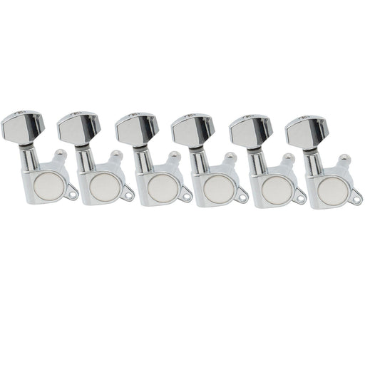 musiclily basic 6 in line sealed guitar tuners tuning pegs keys machine heads set for fender strat tele style guitar m174 6, 6 pcs