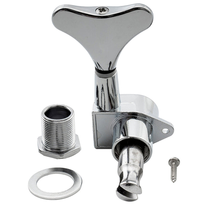 Musiclily Basic Einzelnes 19:1 Verhältnis Vollständig Verschlossener Mechanikkopf Diskantseitiger Stimmmechanismus mit Y-förmigem Knopf für Ibanez-Stil E-Bass