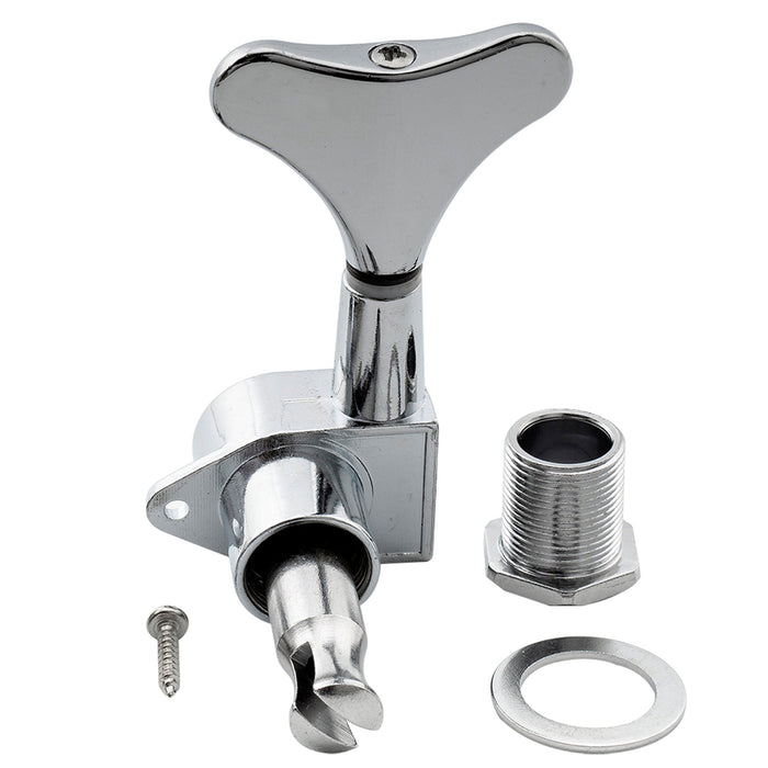 Musiclily Basic Einzelnes 19:1 Verhältnis Vollständig Verschlossener Mechanikkopf Bassseitiger Stimmmechanismus mit Y-förmigem Knopf für Ibanez-Stil E-Bass