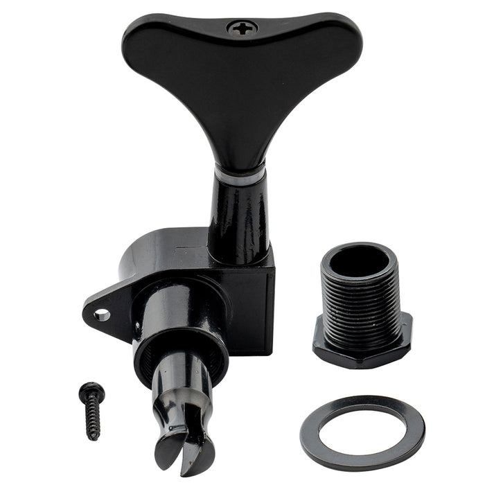 Musiclily Basic Einzelnes 19:1 Verhältnis Vollständig Verschlossener Mechanikkopf Bassseitiger Stimmmechanismus mit Y-förmigem Knopf für Ibanez-Stil E-Bass