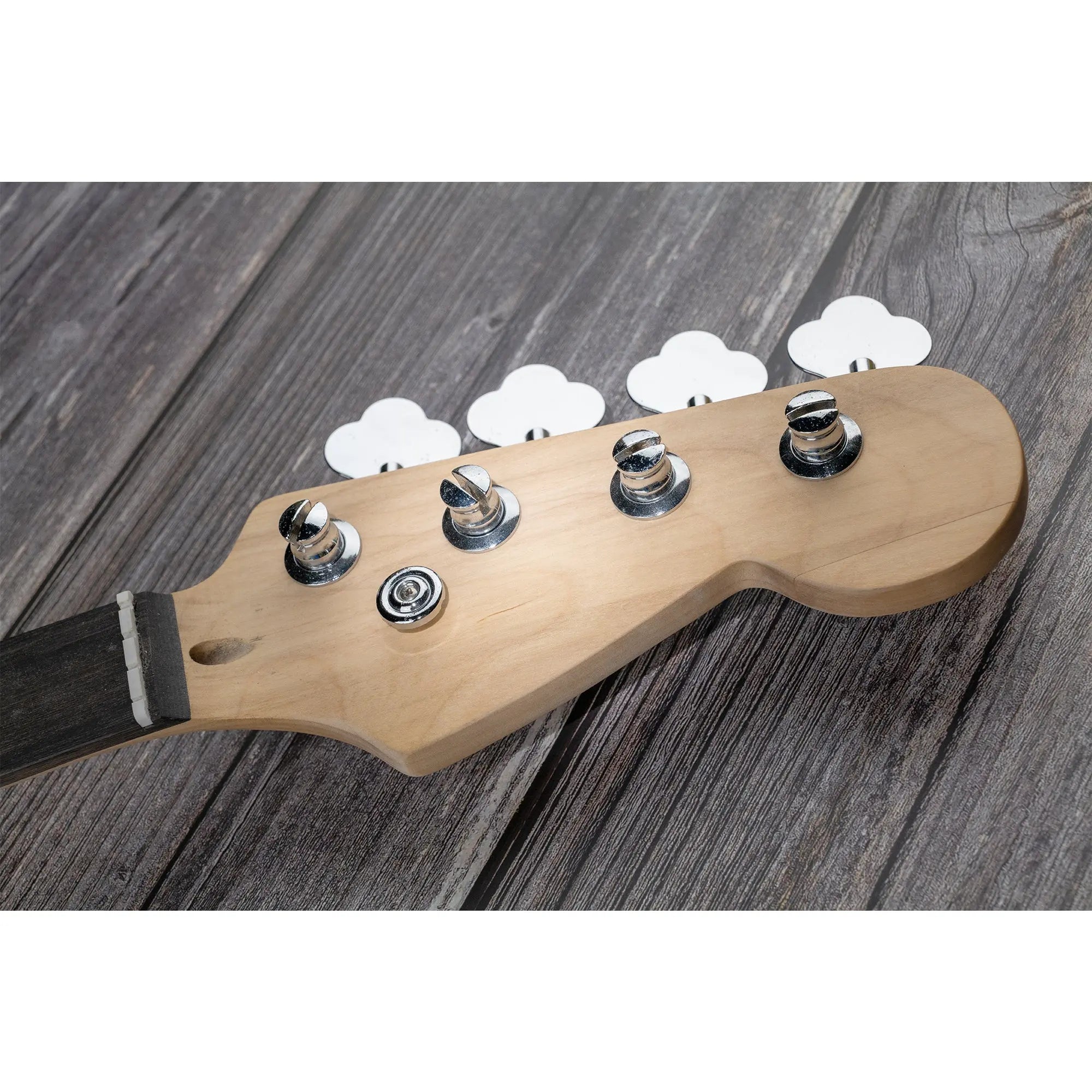 Usage show of 4 in line open gear bass tuners machine heads set tuning pegs keys m180 4p