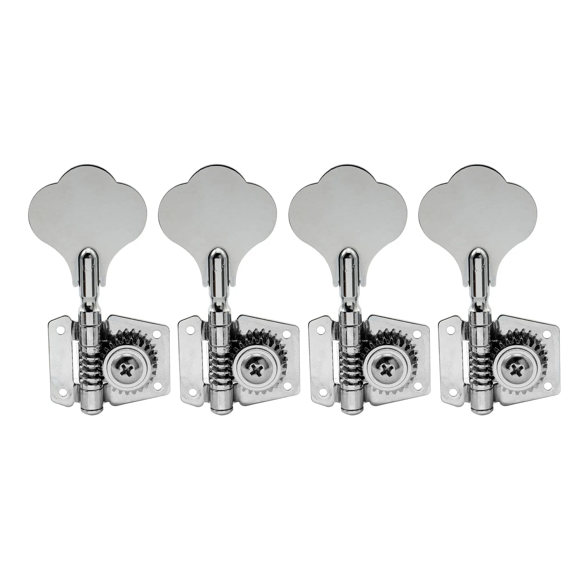 4 in line open gear bass tuners machine heads set tuning pegs keys m180 4p