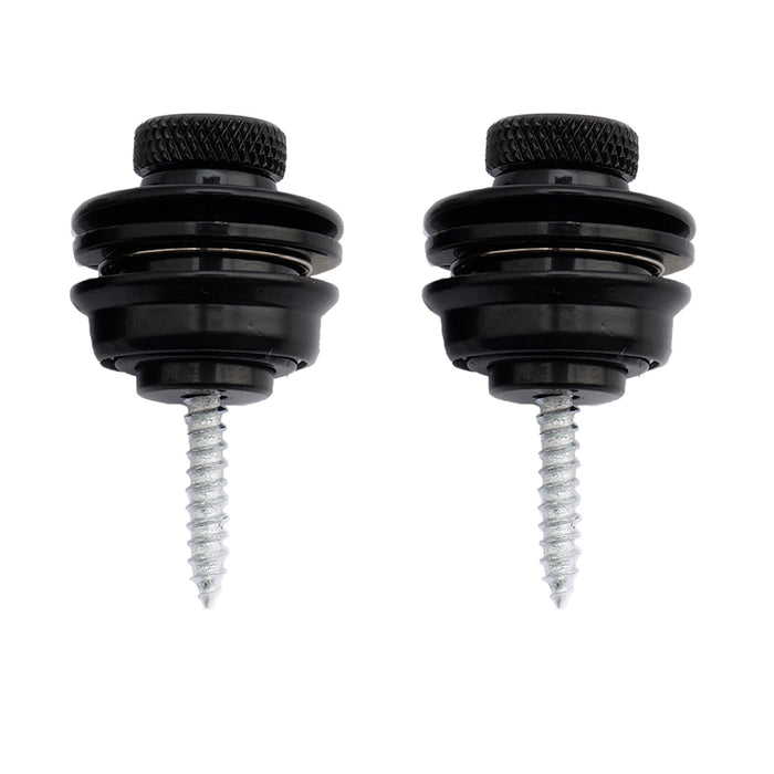 Musiclily Basic Metal Piatto Cervello Chiusura Cinghie di Sicurezza e pulsanti di Rilascio Rapido per Chitarra Elettrica, Acustica o Basso