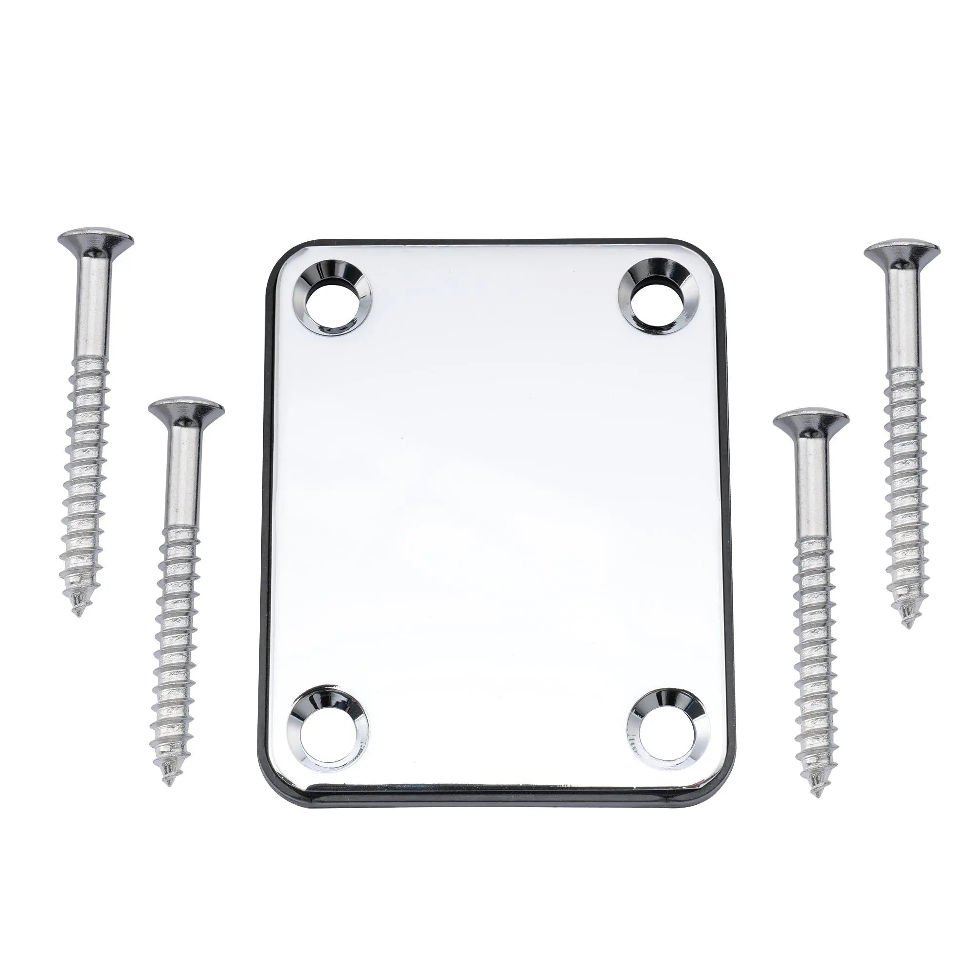 musiclily basic steel neck mounting plate for fender style guitar or bass m188p