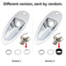 musiclily basic 1 4 inch 6 35mm boat shape guitar loaded jack socket plate for strat style eelectric guitar m199p