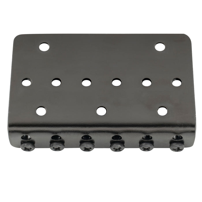 Musiclily Basic 52,5 mm (2-1/16 pollici) sella rigida fissa a doppio carico per ponte della chitarra elettrica a 6 corde Fender Strat Tele style