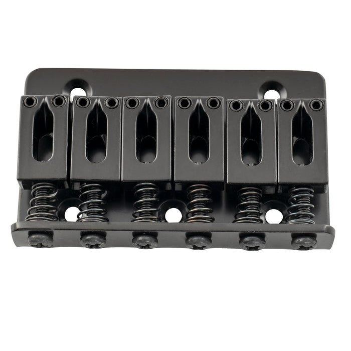 Musiclily Basic 52,5 mm (2-1/16 pollici) sella rigida fissa a doppio carico per ponte della chitarra elettrica a 6 corde Fender Strat Tele style