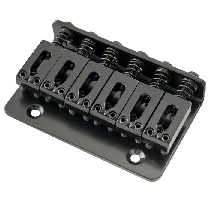 Musiclily Basic 52,5 mm (2-1/16 pollici) sella rigida fissa a doppio carico per ponte della chitarra elettrica a 6 corde Fender Strat Tele style