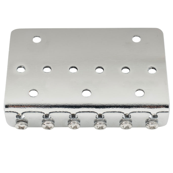 Musiclily Basic 52,5 mm (2-1/16 pollici) sella rigida fissa a doppio carico per ponte della chitarra elettrica a 6 corde Fender Strat Tele style