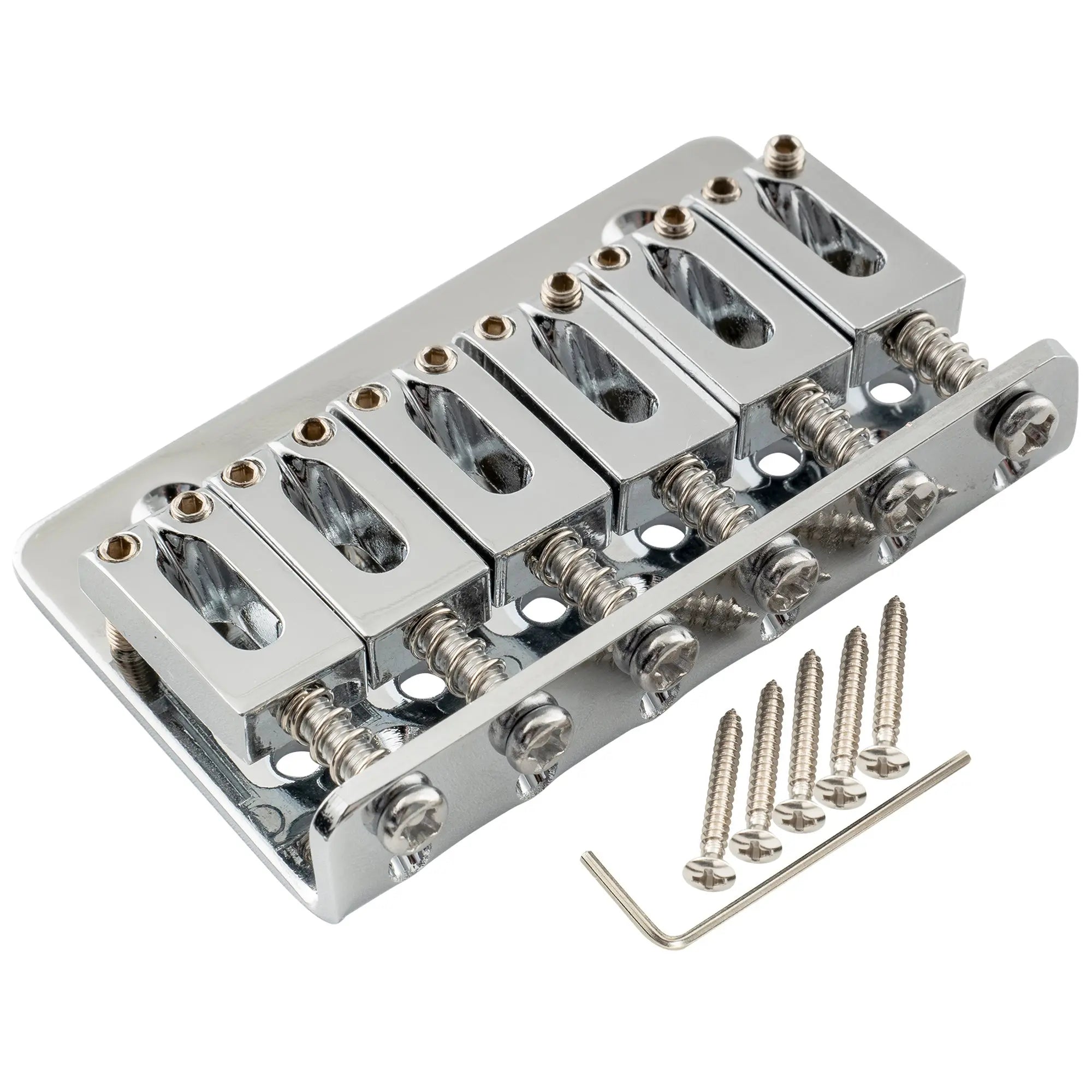 musiclily basic 52 5mm2 1 16 inch fixed hardtail saddle dual load guitar bridge for 6 string fender strat tele style electric guitar m207