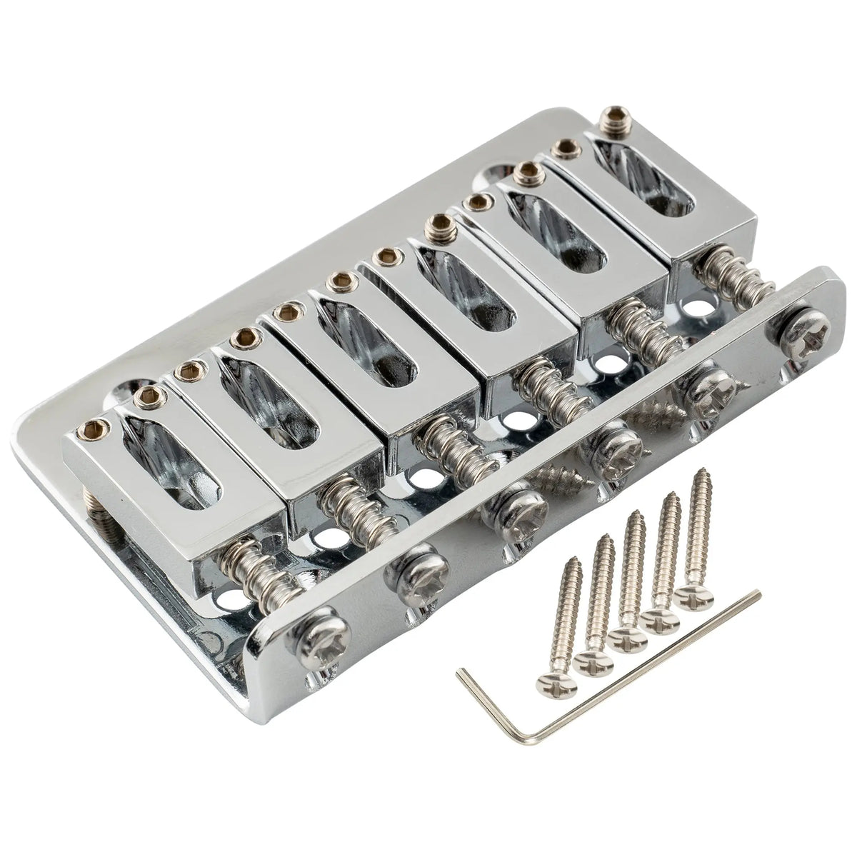 musiclily basic 52 5mm2 1 16 inch fixed hardtail saddle dual load guitar bridge for 6 string fender strat tele style electric guitar m207