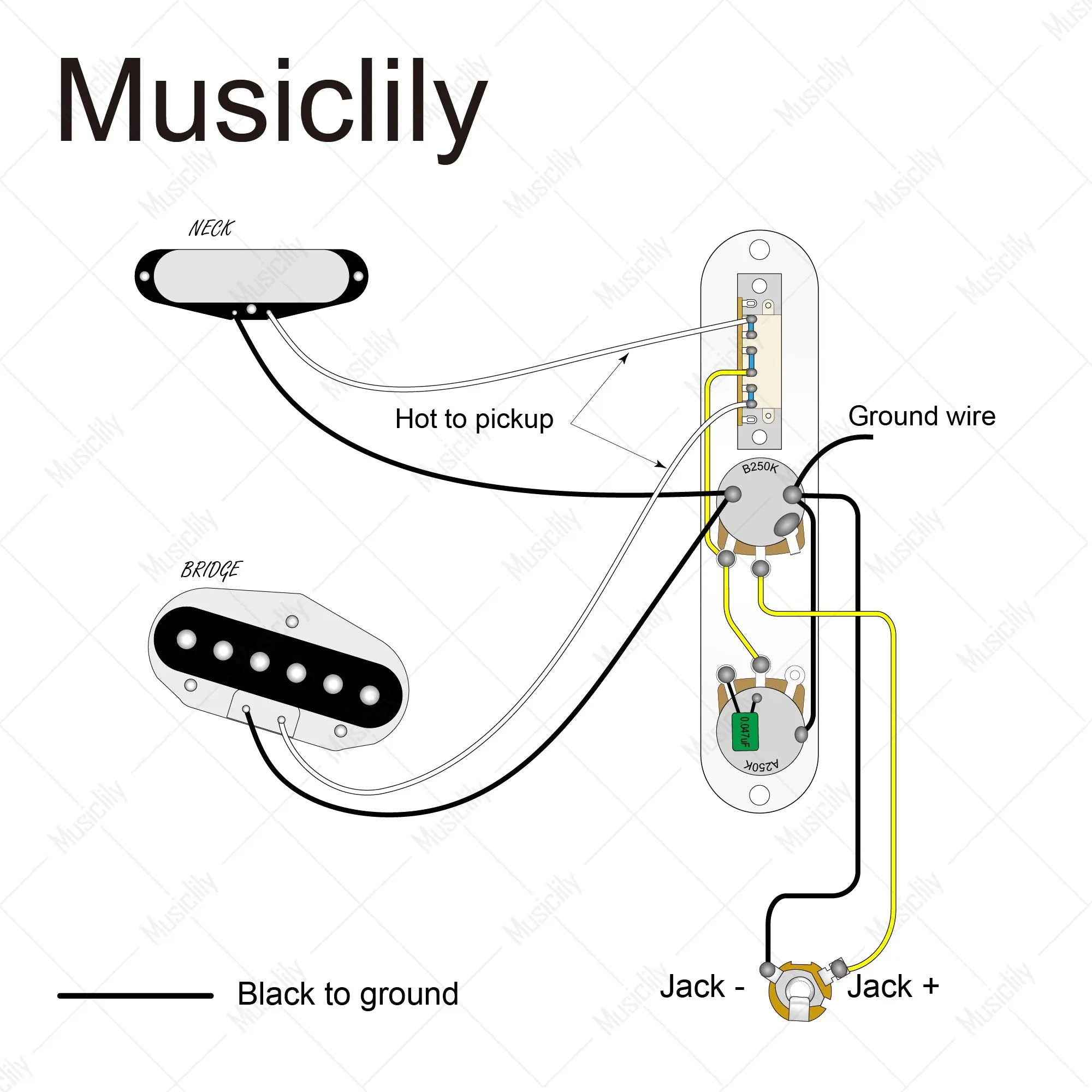 Dimensions of musiclily basic 32mm width prewired loaded tl control plate for tele style guitar m209p