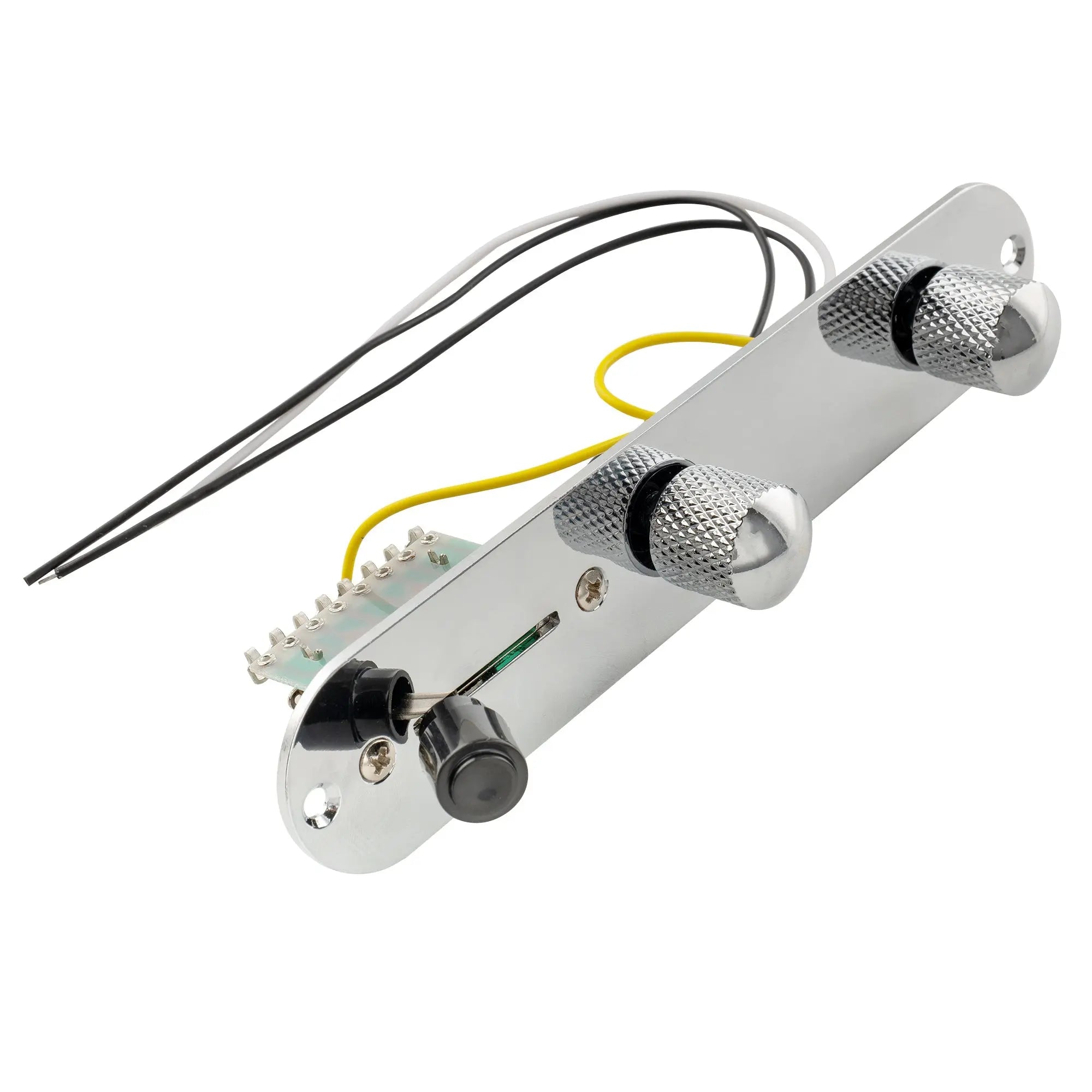 details of musiclily basic 32mm width prewired loaded tl control plate for tele style guitar m209p
