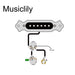 Size of musiclily basic pre wired sound hole single coil pickup wiring harness for 6 string guitar m252