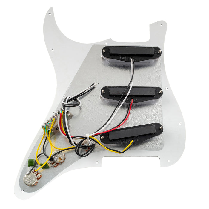 Musiclily Basic Pre-cablato Loaded Standard ST-SSS Battipenna con pickup single coil con magnete in ceramica per chitarra elettrica stile Strat