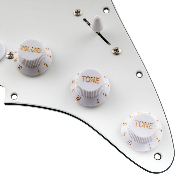 Musiclily Basic Pre-cablato Loaded Standard ST-SSS Battipenna con pickup single coil con magnete in ceramica per chitarra elettrica stile Strat