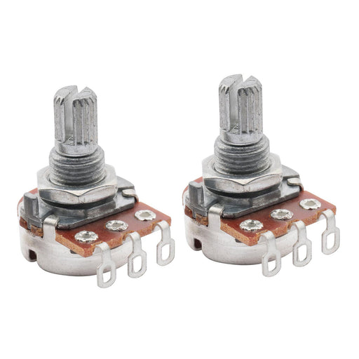 musiclily basic 500k mini metric coarse 18 spline split short shaft pots audio linear taper potentiometers for electric guitar bass m280 2