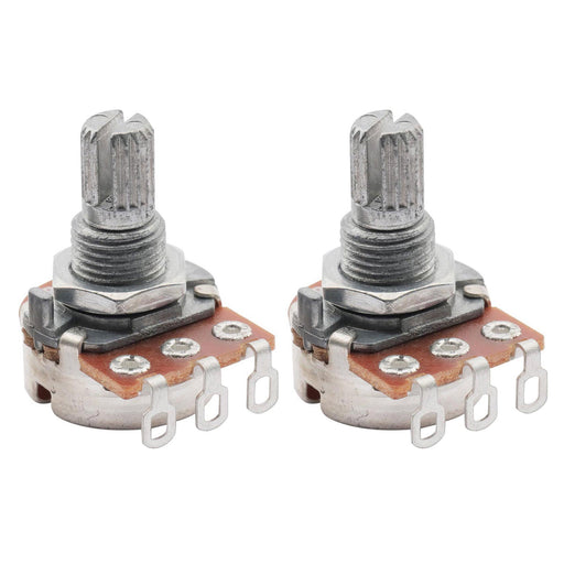 musiclily basic 250k mini metric coarse 18 spline split shaft pots audio linear taper potentiometers for electric guitar bass m282 2