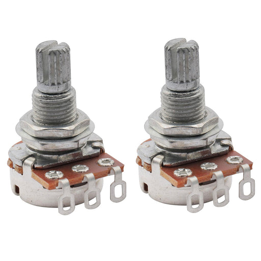 musiclily basic 500k mini metric coarse 18 spline split shaft pots audio linear taper potentiometers for electric guitar bass m284 2