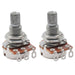musiclily basic 500k mini metric coarse 18 spline split shaft pots audio linear taper potentiometers for electric guitar bass m284 2