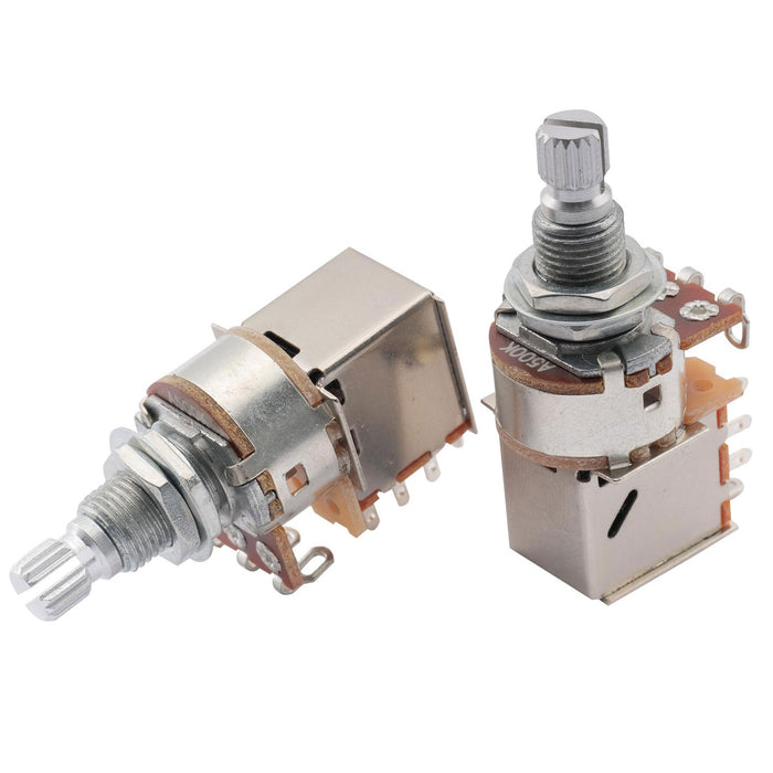 Part of musiclily basic 500k metric coarse 18 spline split shaft pots push pull audio linear taper potentiometers for electric guitar bass m290 2